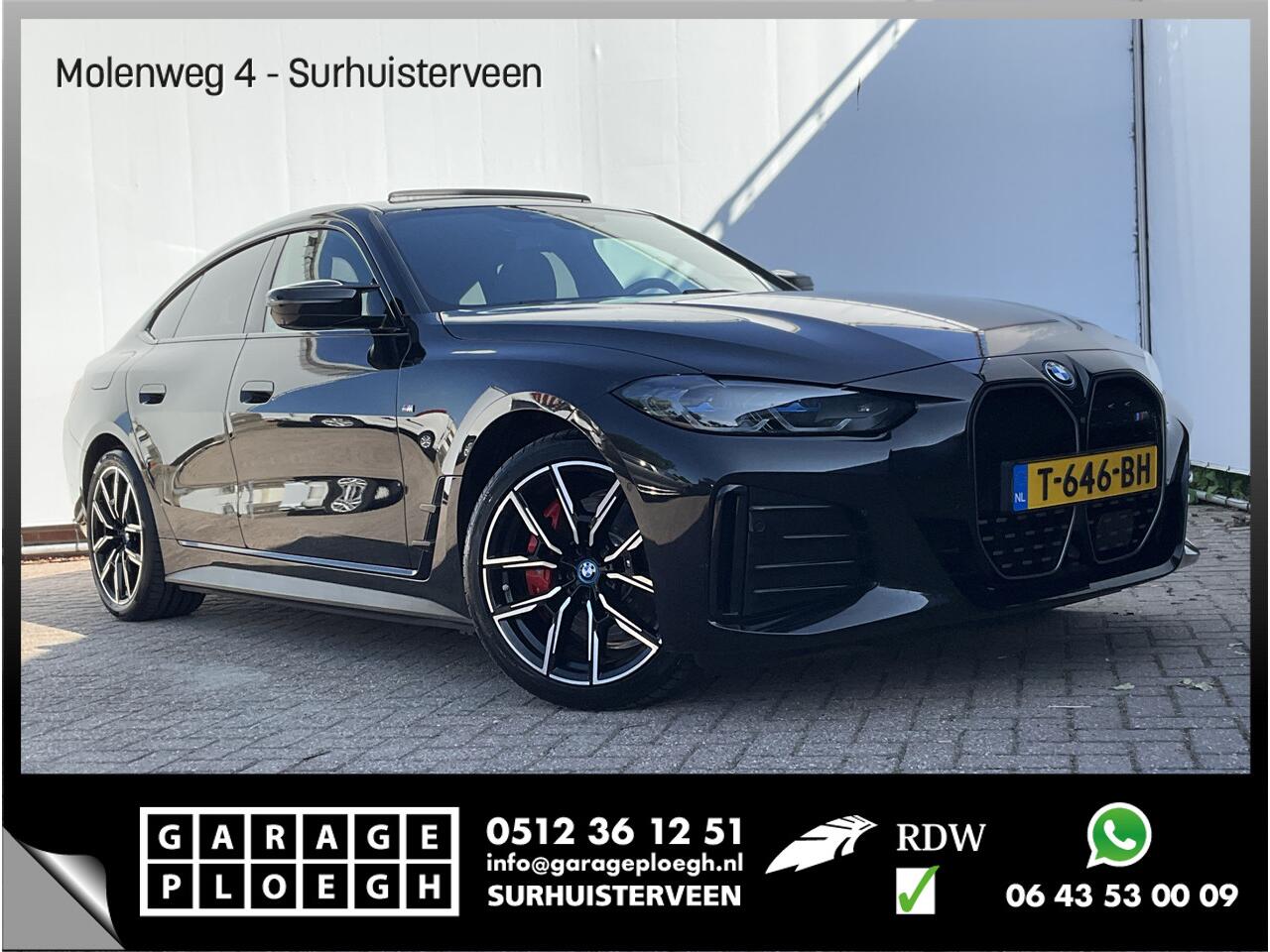 BMW i4 M50 M-Sport 84kWh 544PK Pano Laser HUD Harman/Kardon Elek.Trekhaak Leer BOMVOL!