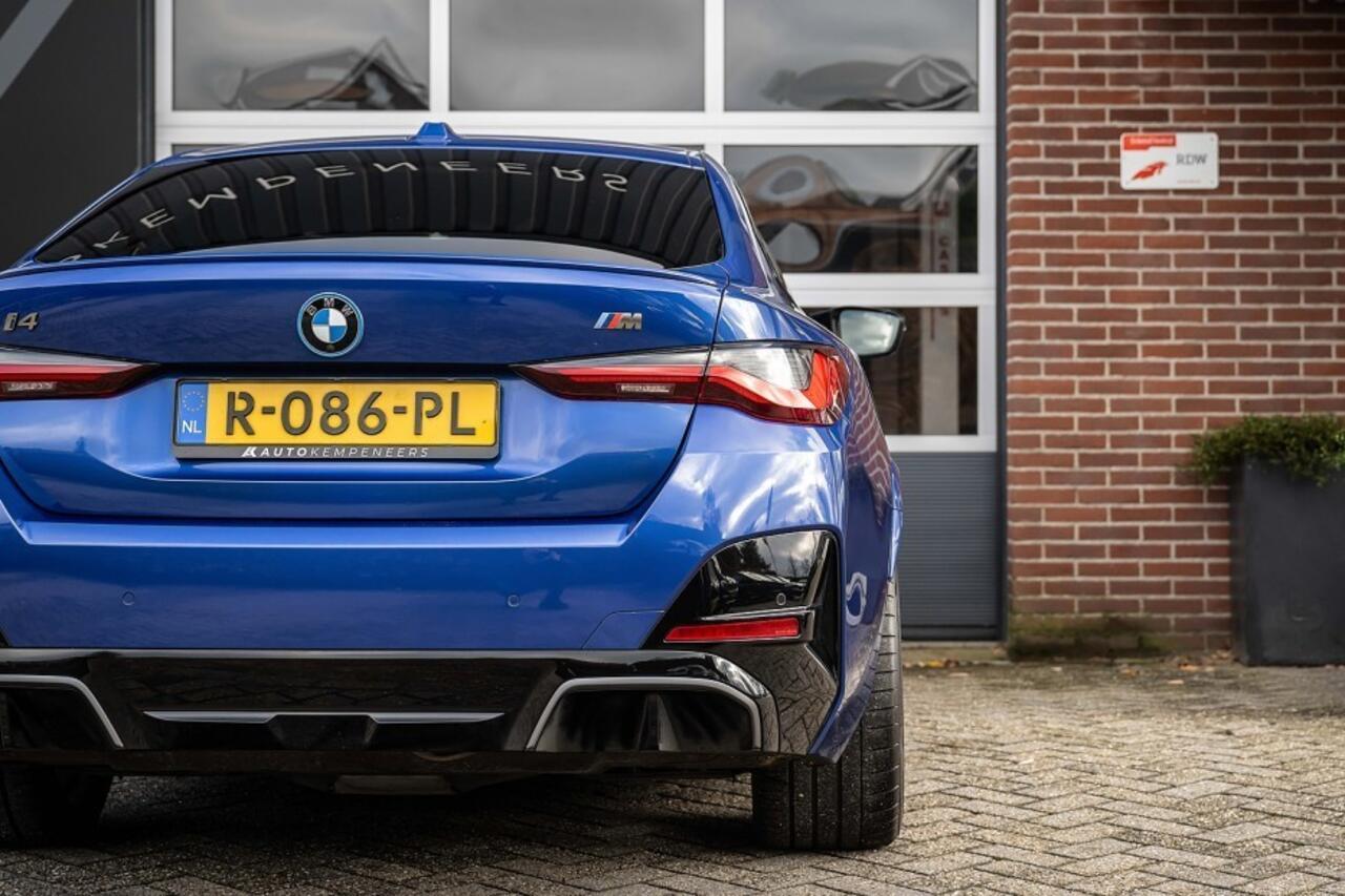 BMW i4 M50 High Executive 84 kWh | M Sport Pro | H/K | Laser | M Seats | Memory | ACC | 360° Camera | Trekhaak | 20' inch | SoH: 95,6% |