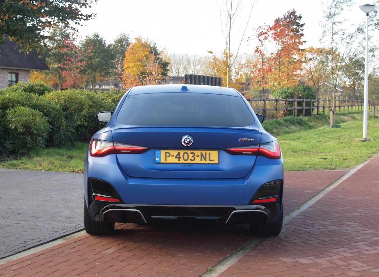 BMW i4 M50 High Executive 84 kWh | SOH 98% | 544 PK | Harman Kardon | Head-Up Display | 360 Camera | Leder interieur | NL-Auto |