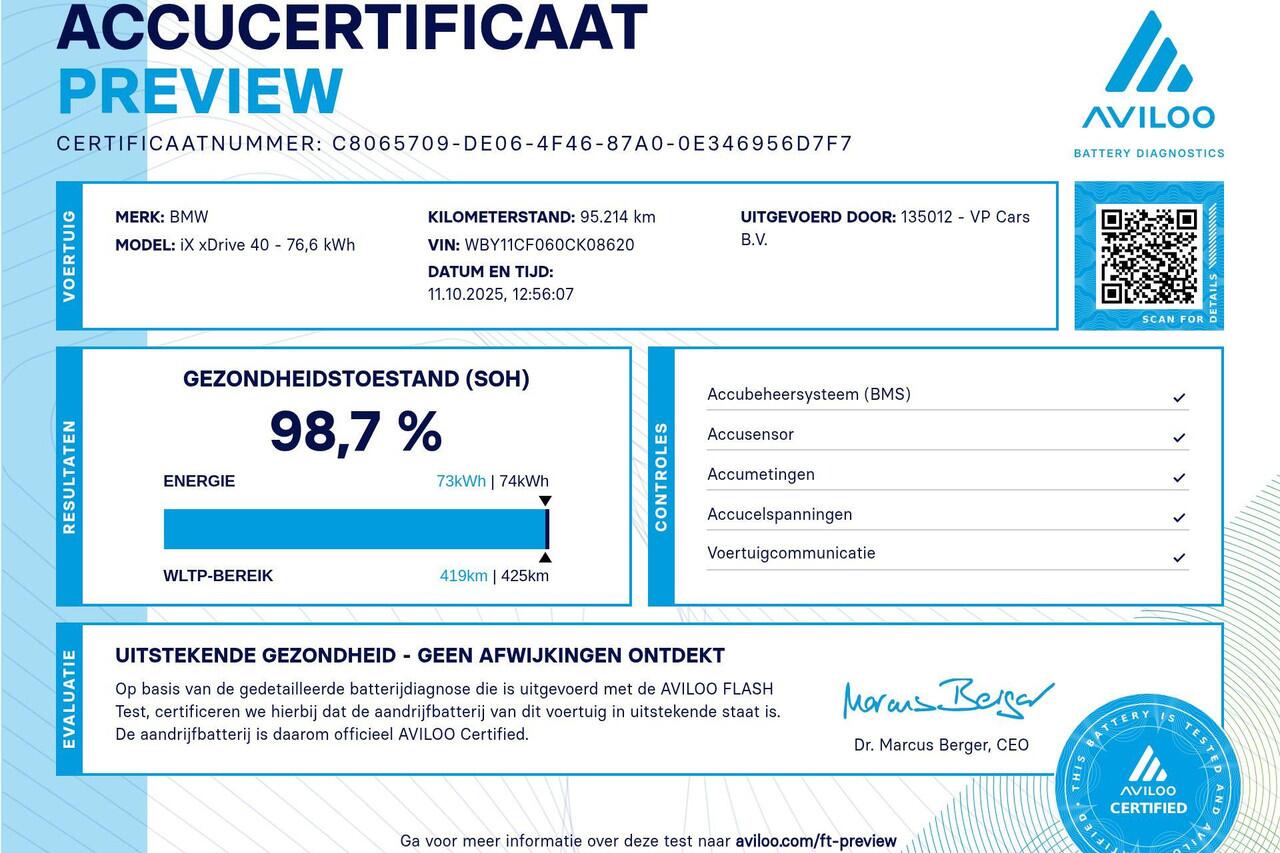 BMW iX xDrive40 High Executive 77 kWh