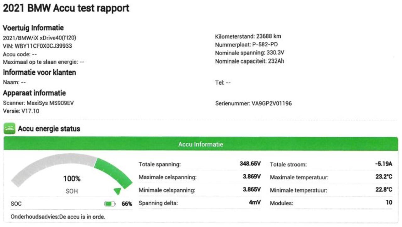 BMW iX xDrive40 High Executive 77 kWh SOH 100% El Trekhaak Panodak Head Up Camera