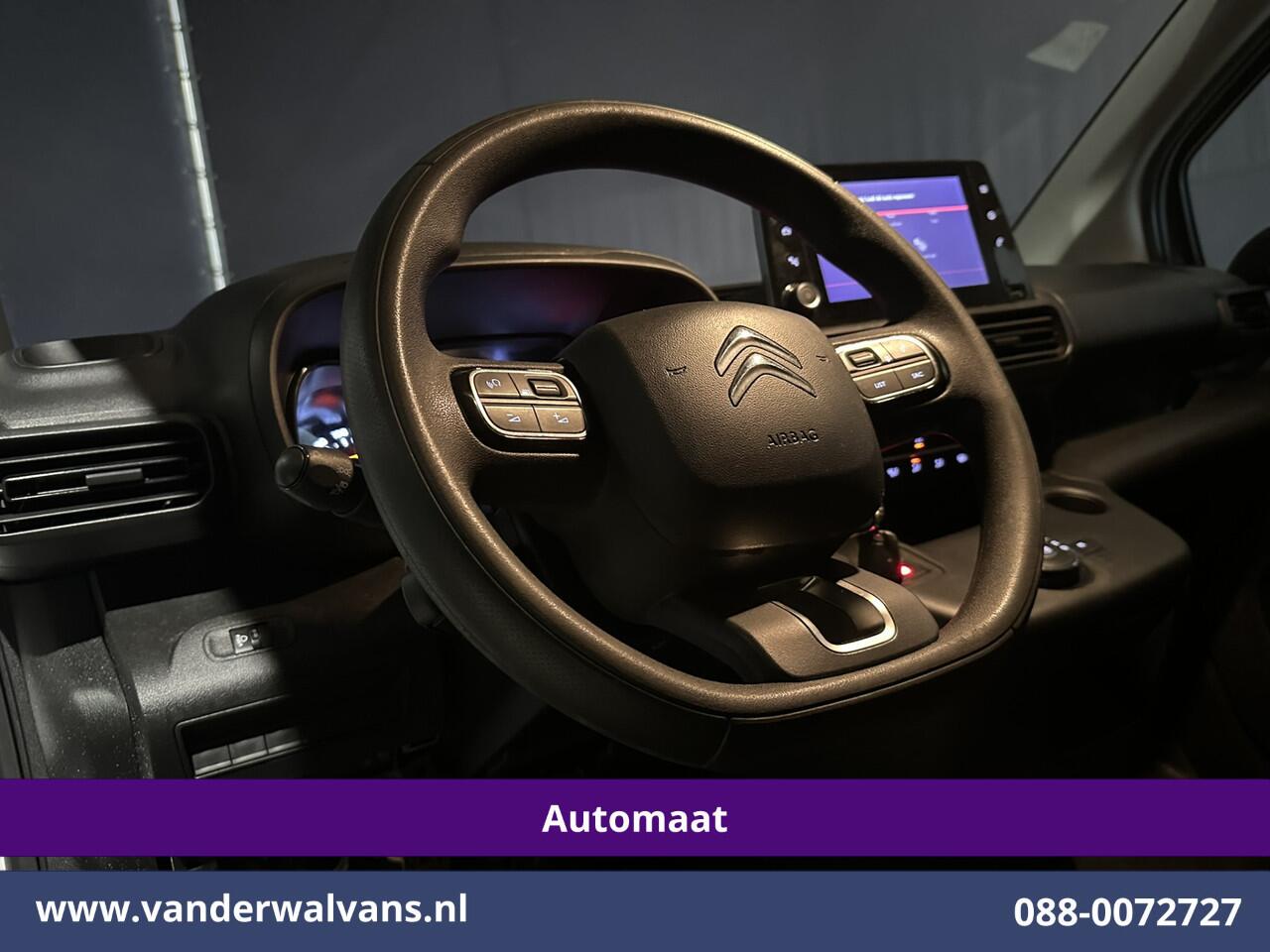 Citroen BERLINGO 1.5 BlueHDI 131pk Automaat L1H1 Euro6 Airco | 3-Zits | Apple Carplay | Android Auto Cruisecontrol, Parkeersensoren, Bijrijdersbank, Zijdeur