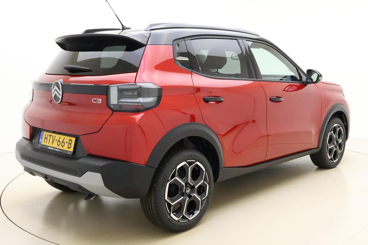 Citroen C3 1.2 Turbo 100pk Max | Navigatie | Climate control | Camera | Lichtmetalen velgen | Extra getint glas | Dakrails | Parkeersensoren | DAB radio