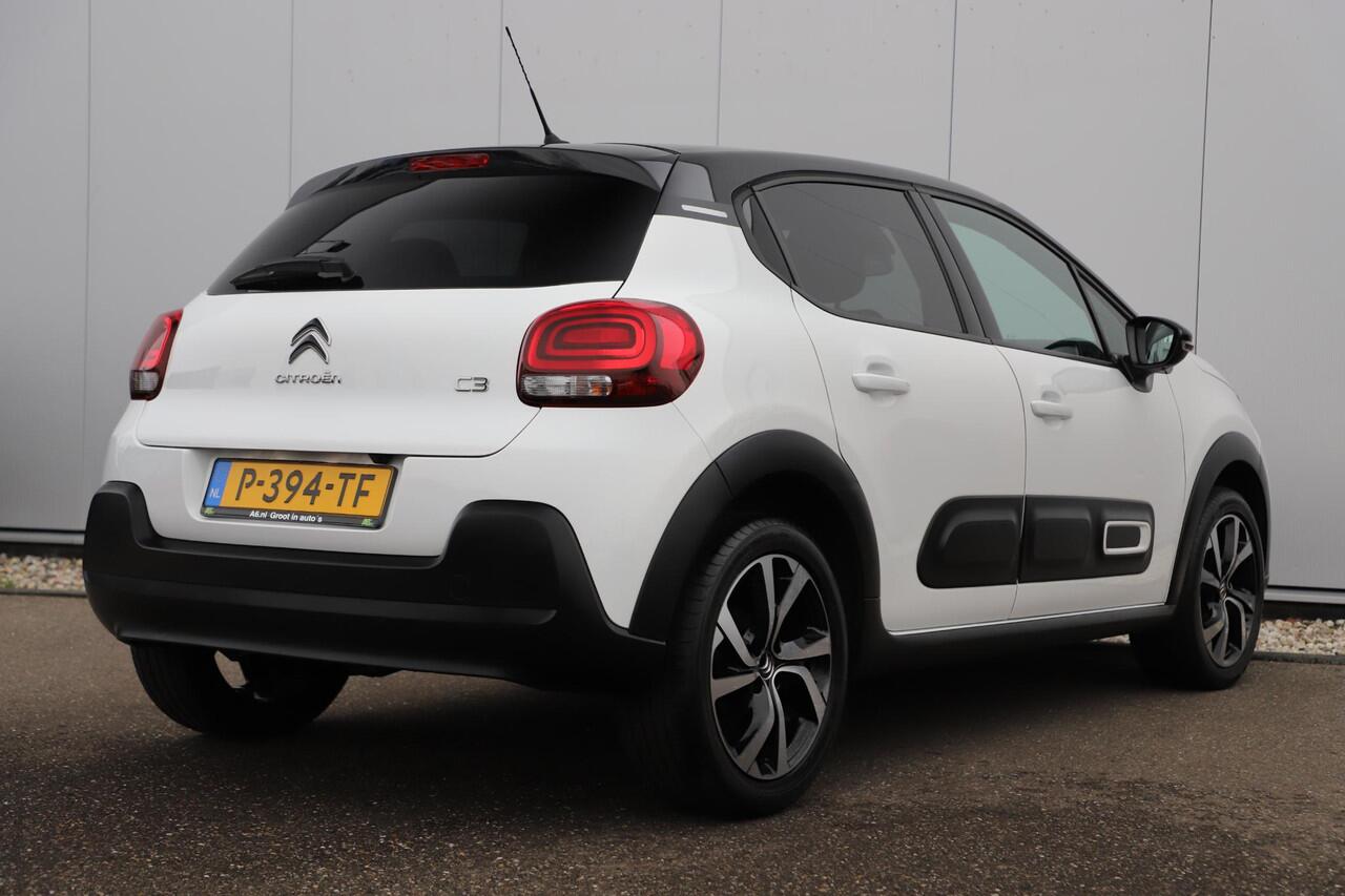 Citroen C3 1.2 PureTech Shine Navigatie Achteruitrijcamera 17 inch LMV Carplay Android Climate Cruise Control Rijstrooksensor Parkeersensor