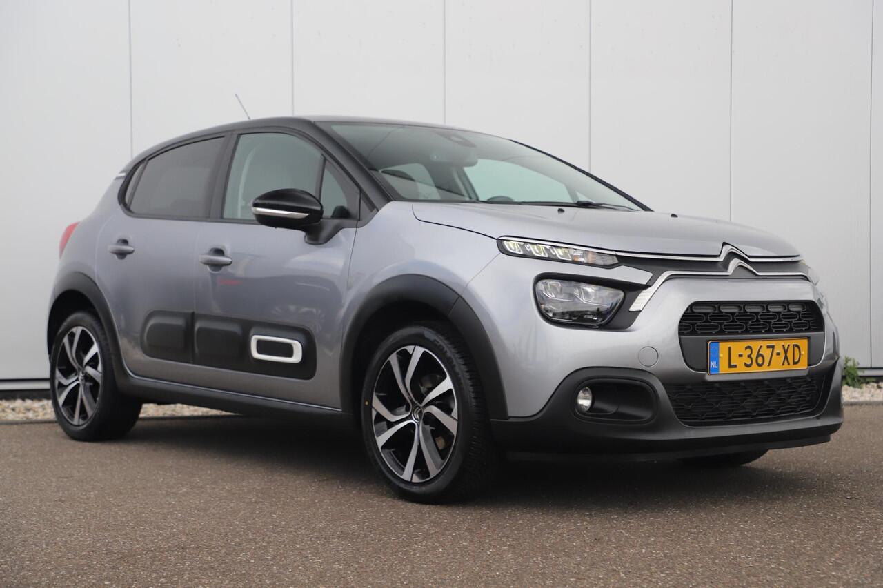 Citroen C3 1.2 PureTech Shine Navigatie Achteruitrijcamera 17 inch LMV Carplay Android Clima Cruise Rijstrooksensor