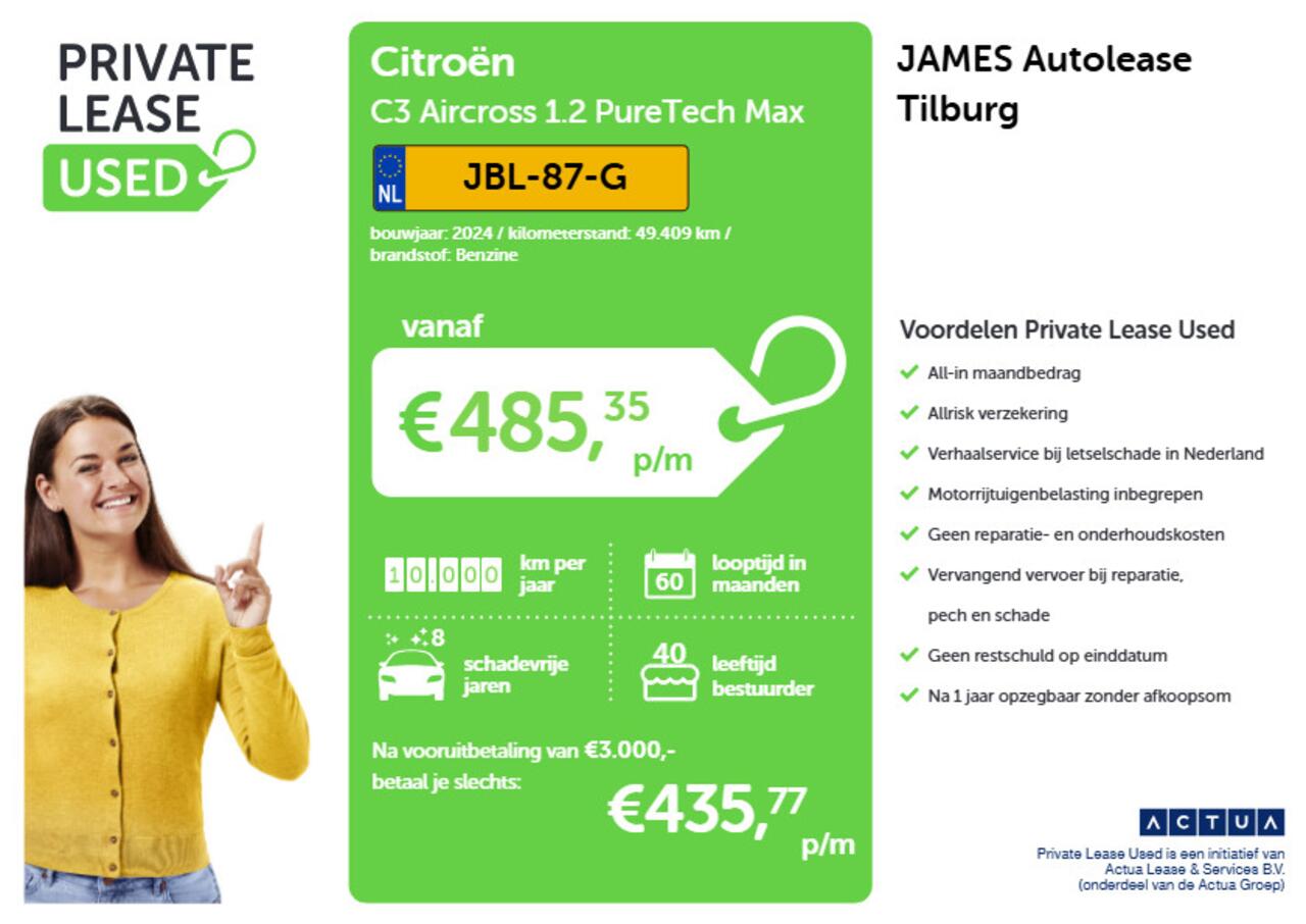 Citroen C3 Aircross 1.2 PureTech Max CAMERA |NAVI | CRUISE | 17"LM-VELGEN