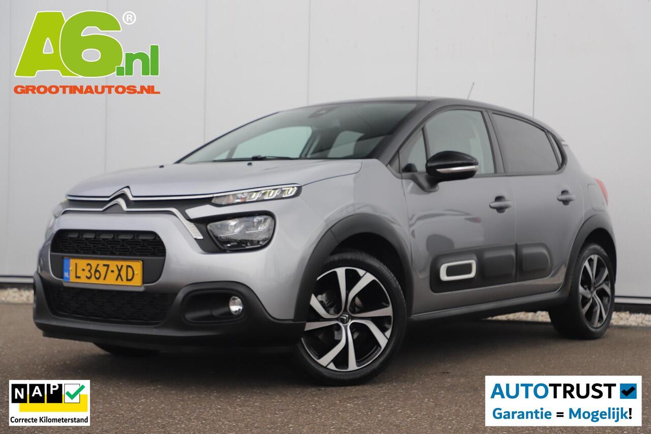 Citroen C3 1.2 PureTech Shine Navigatie Achteruitrijcamera 17 inch LMV Carplay Android Clima Cruise Rijstrooksensor