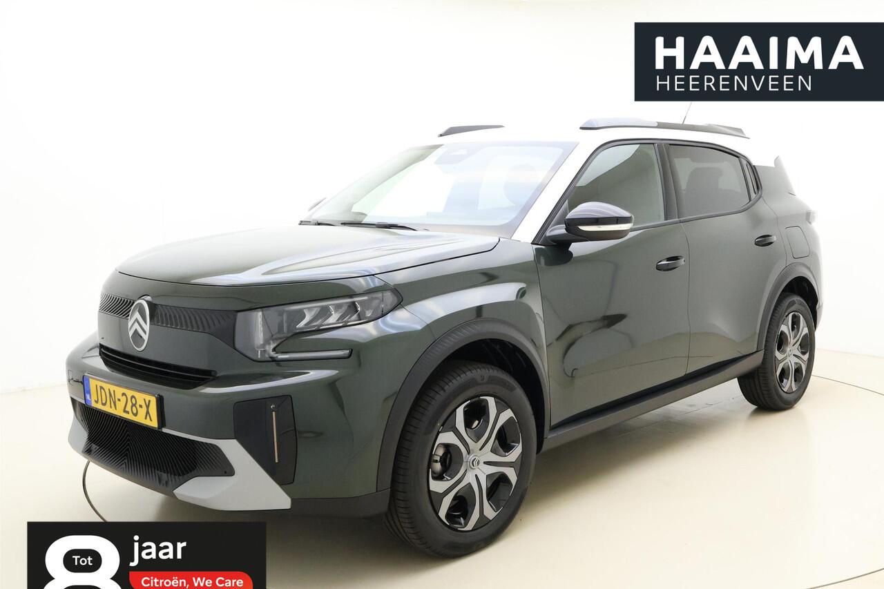 Citroen C3 Aircross 1.2 Hybrid 145pk Plus | DEMO | Nieuw model | Climate control | Navigatie via Carplay | Camera | Hoge instap | Dakrails | Extra getint glas