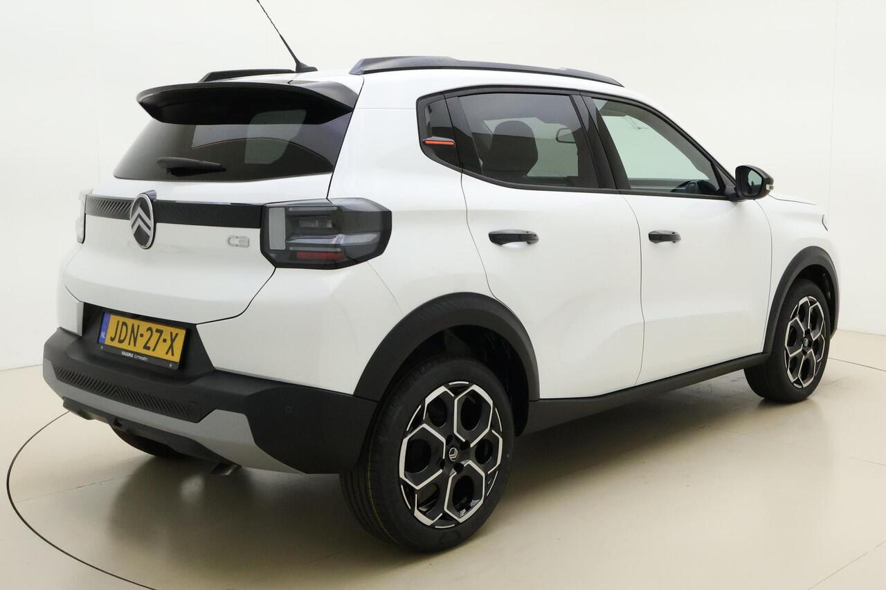 Citroen C3 1.2 Turbo 100pk Max | DEMO | Navigatie | Camera | Dakrails | Nieuw model | Lichtmetalen velgen | Camera | Hoge instap