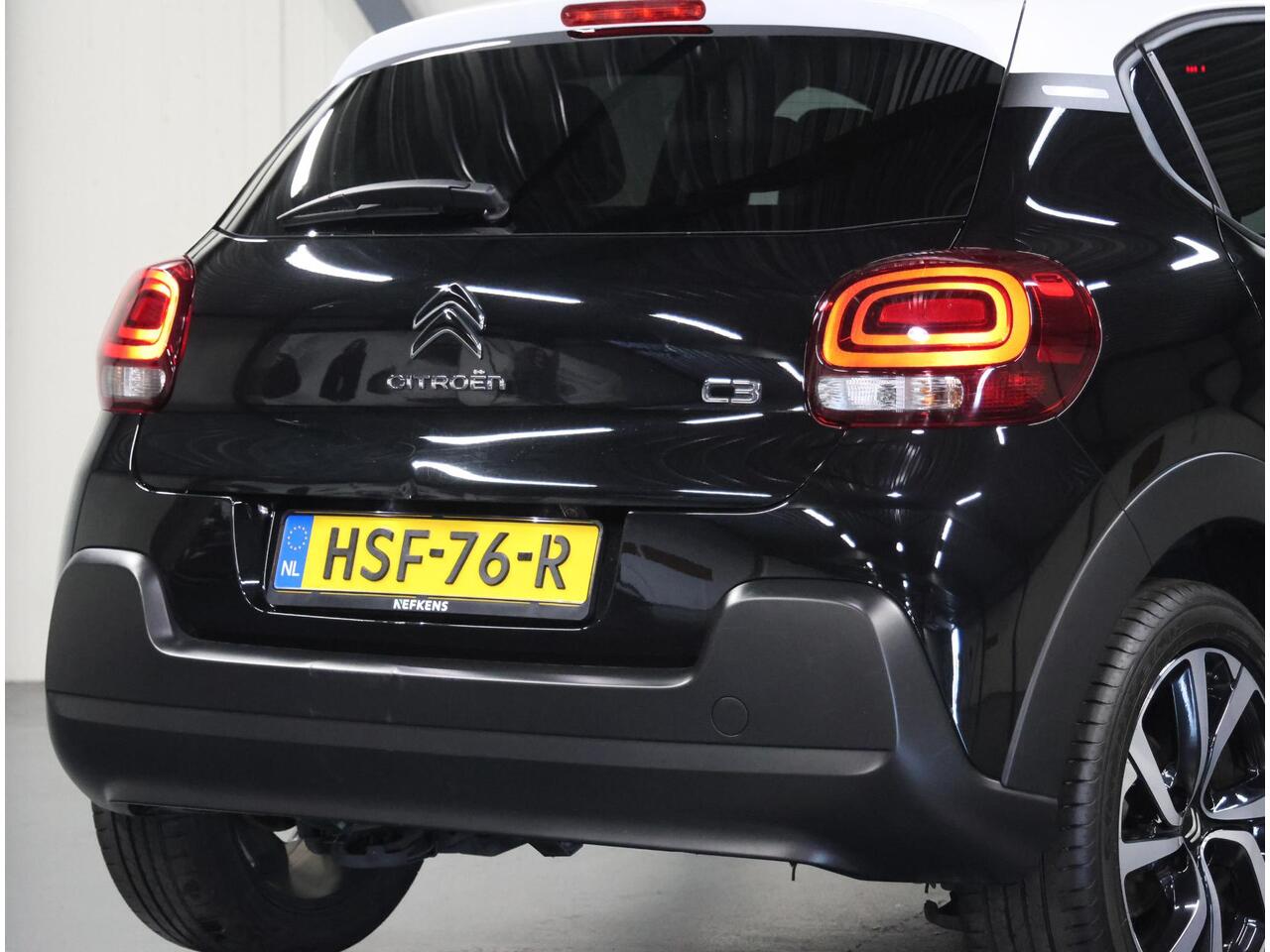 Citroen C3 110PK Feel Edition | 1ste eigenaar | AUTOMAAT | AppleCarplay/AndroidAuto | Armsteun | Camera | Cruise Control | Climate Control | StoelVerwarming | Navigatie | Isofix | Privacy Glass | Two-Tone |