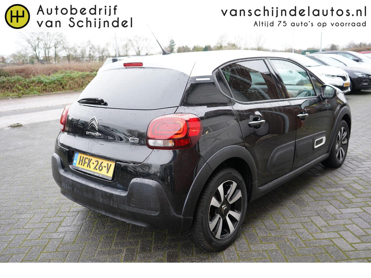 Citroen C3 1.2 PURETECH EAT6 110PK SHINE LUXE KEURIGE NETTE STAAT STOELVERWARMING ANDROID-APPLECARPLAY(NAVI) ECC AIRCO CRUISECONTROL PARKEERSENSOREN BLUETOOTH 4X ALL SEASON BANDEN ENZ...