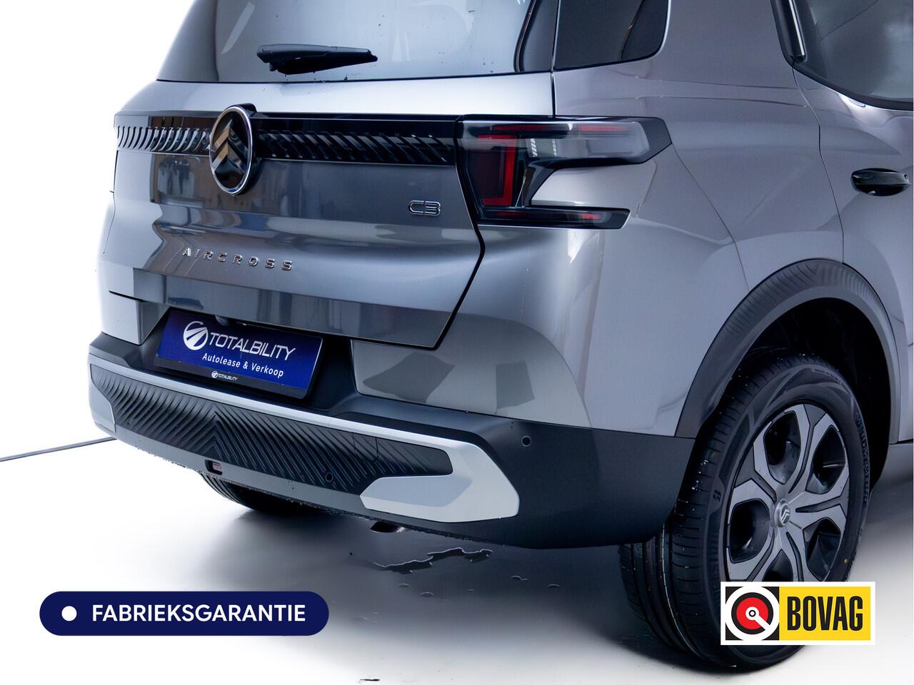 Citroen C3 Aircross 1.2 Hybrid 145pk Plus | Apple Carplay / Android auto | Camera | Led | Extra getint glas achter, Dab, Cruise, Regensensor