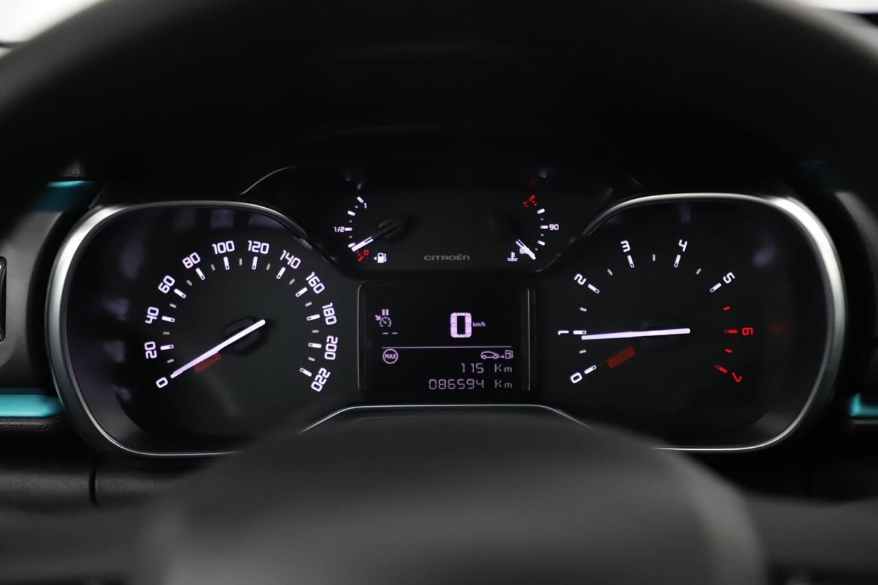 Citroen C3 1.2 PureTech Shine Navigatie Achteruitrijcamera 17 inch LMV Carplay Android Climate Cruise Control Rijstrooksensor Parkeersensor