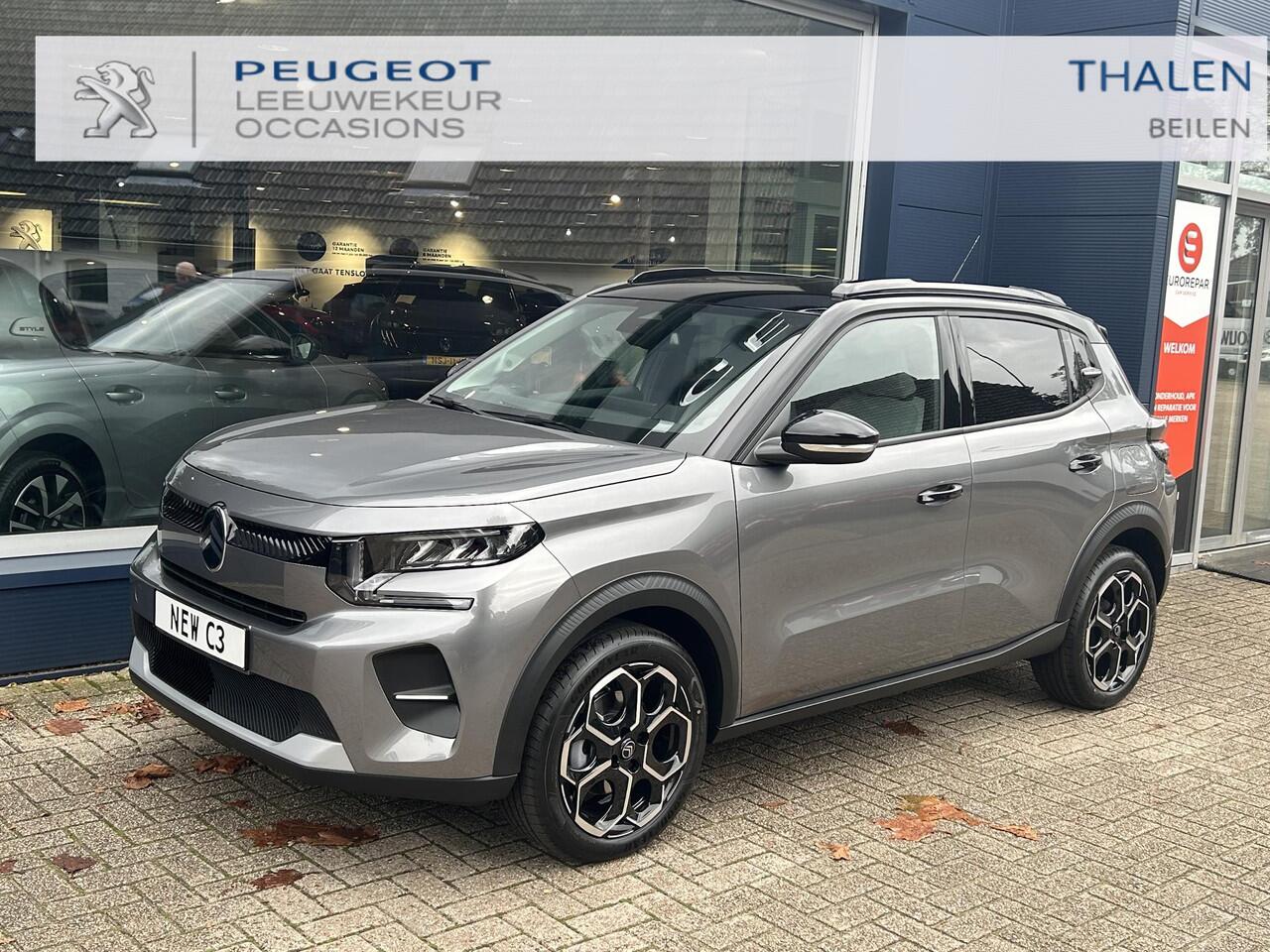 Citroen C3 1.2 Turbo 100pk Max | ¤ 3.000 VOORRAAD VOORDEEL | Nieuwe Auto | Navigatie | Parkeer Camera + Sensoren achterzijde | Lichtmetalen Velgen | Hoge zitpositie | LED Verlichting | Climate control | Cruise control | DAB+ Radio |