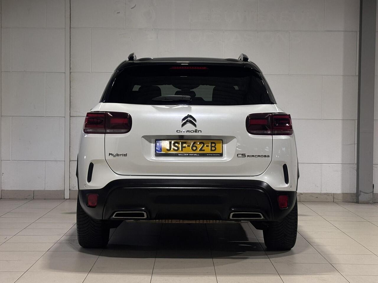 Citroen C5 Aircross Shine Pack 1.6 HYbrid PHEV 225pk e-EAT8 | TWO-TONE! | SCHUIF/KANTELDAK | ADAPTIVE CRUISE | 360° CAMERA | PARK ASSIST | LEDER | DODEHOEKBEW. | KEYLESS ENTRY