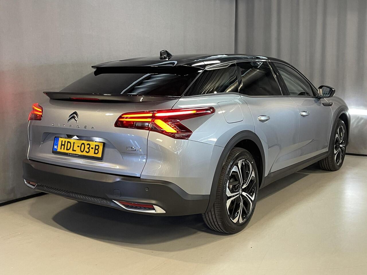 Citroen C5 X 1.6 Plug-in Hybrid Shine 19''/Leder/Dodehoek/Head-up display/Keyless/Stuur+stoelverwarming/Voorruitverwarming/DAB+/Camera