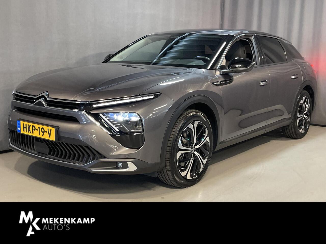Citroen C5 X 1.6 Plug-in Hybrid 225 Shine 19''/Leder/Dodehoek/Head-up display/Keyless/Stuur+stoelverwarming/DAB+/Camera