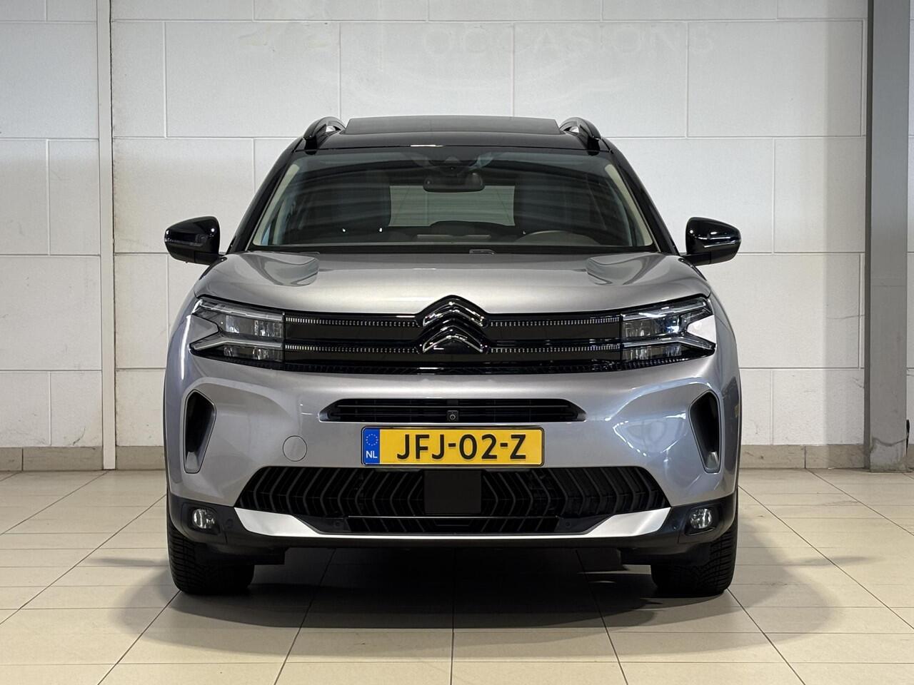 Citroen C5 Aircross Shine 1.6 HYbrid PHEV 225pk e-EAT8 | TWO-TONE! | SCHUIF/KANTELDAK | ADAPTIVE CRUISE | 360° CAMERA | PARK ASSIST | LEDER | KEYLESS ENTRY | ALL-SEASONBANDEN | MAX