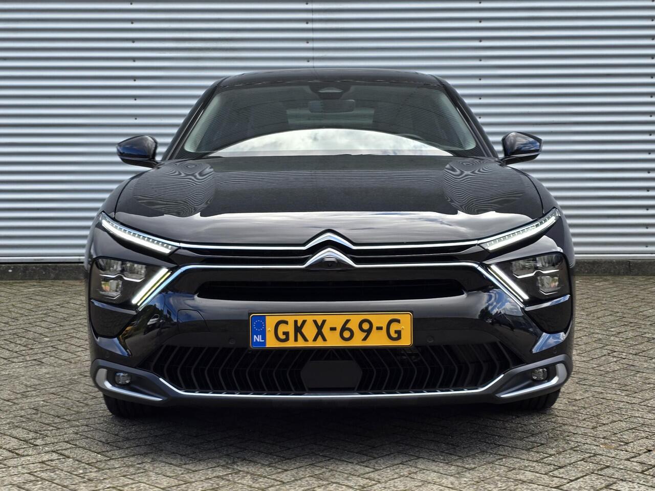 Citroen C5 X Shine Pack 1.6 Turbo 225pk Hybrid ë-EAT8 SCHUIF/KANTELDAK | 360° CAMERA | HIFI FOCAL AUDIO | NAVI | LEDER | STOELVERW. EN STOELKOELING | ADAPTIVE CRUISE | HANDSFREE A.KLEP | DAB+