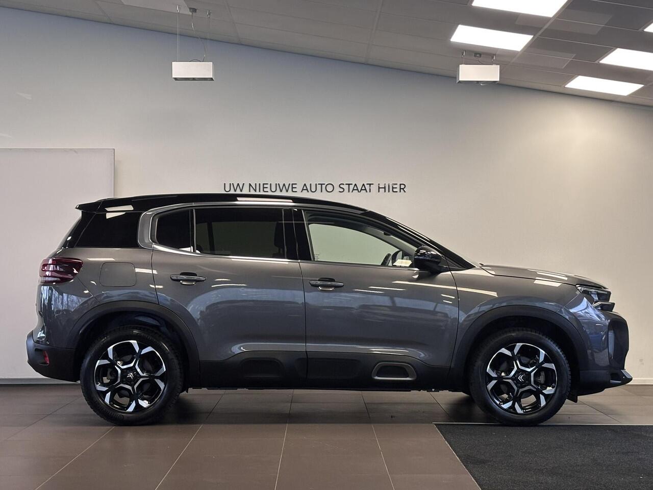 Citroen C5 Aircross Max Shine 1.2 Hybrid 145pk e-DSC6 | TWO-TONE | HANDSFREE A.KLEP | ALCANTARA/LEDER | 360° CAMERA | ADAPTIVE CRUISE | STOELVERW. | NAVI | DAB+