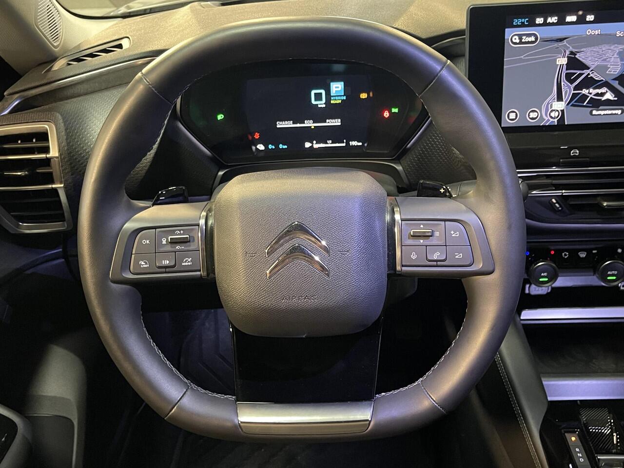 Citroen C5 X 1.6 Plug-in Hybrid 225 Shine 19''/Leder/Dodehoek/Head-up display/Keyless/Stuur+stoelverwarming/DAB+/Camera