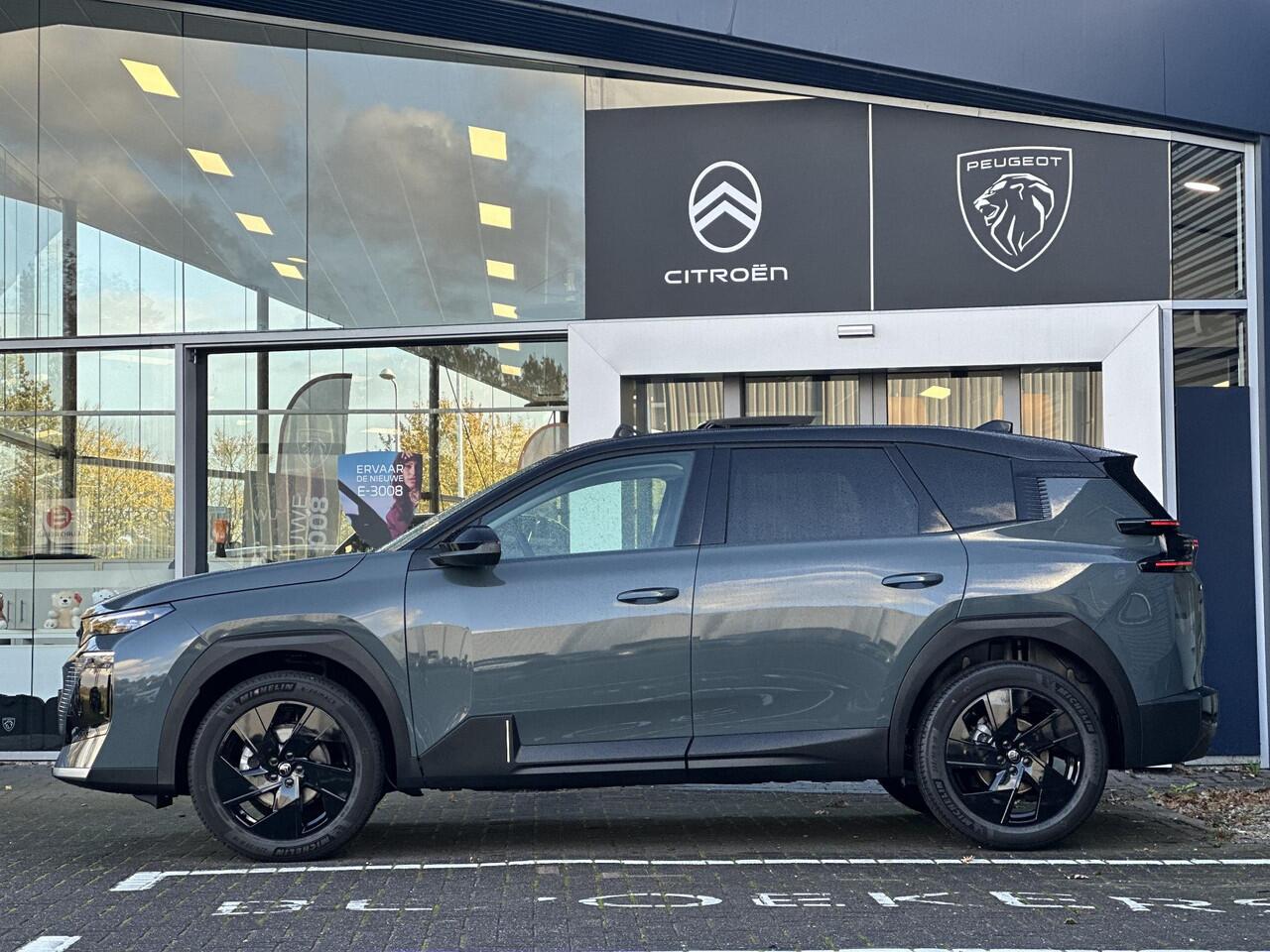 Citroen C5 Aircross 1.2 Hybrid 145 Max | Comfort Seats | Adaptive Cruise Control | Climate Control | Parkeercamera/-sensoren | Panoramadak | PHC onderstel | Appel Carplay/Android Auto | Full LED | Elektrische kofferbak | Stoelverwarming/-massage | Head-Up Display | 