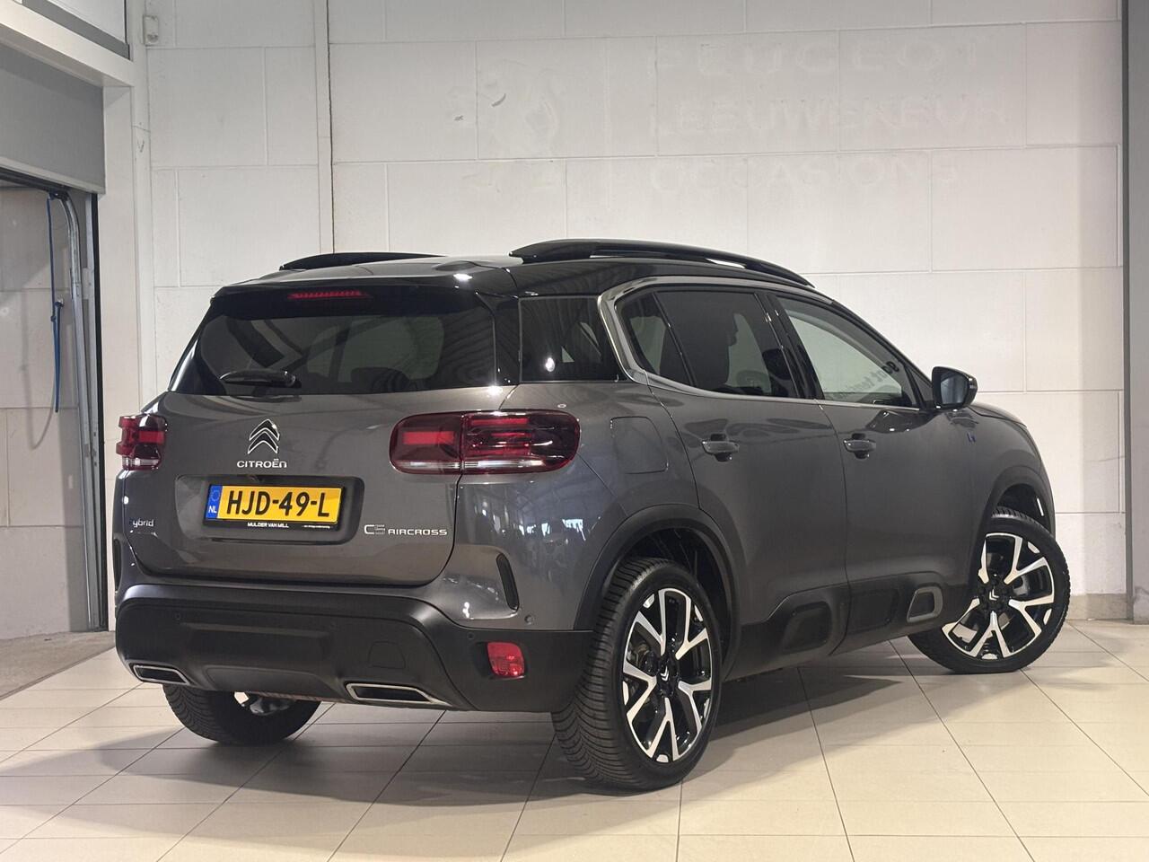 Citroen C5 Aircross Shine Pack 1.6 HYbrid PHEV 225pk e-EAT8 | TWO-TONE! | SCHUIF/KANTELDAK | PARK ASSIST | ADAPTIVE CRUISE | 360° CAMERA | NAVI | LEDER | STOELVERW. | DAB+