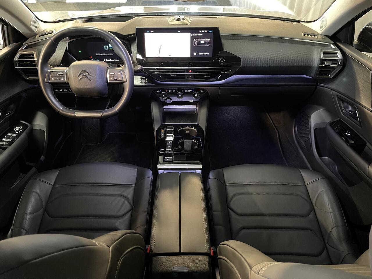 Citroen C5 X 1.6 Plug-in Hybrid 225 Shine 19''/Trekhaak/Leder/Dodehoek/Head-up Display/Keyles/Stuur+stoelverwarming/Voorruitverwarming/DAB+/Camera