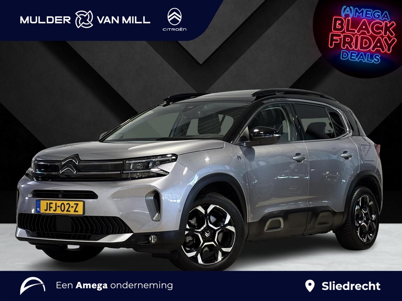 Citroen C5 Aircross Shine 1.6 HYbrid PHEV 225pk e-EAT8 | TWO-TONE! | SCHUIF/KANTELDAK | ADAPTIVE CRUISE | 360° CAMERA | PARK ASSIST | LEDER | KEYLESS ENTRY | ALL-SEASONBANDEN