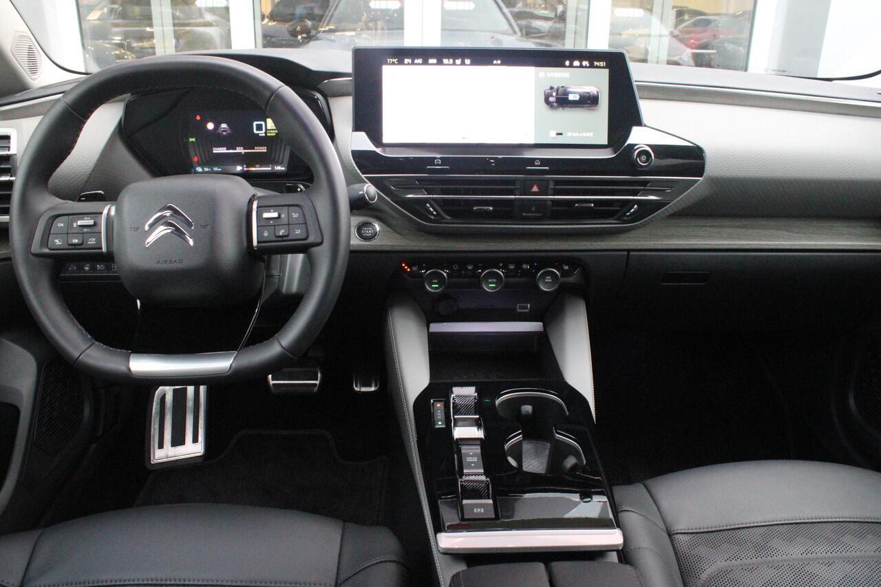 Citroen C5 X 1.6 Plug-in Hybrid 225PK MAX | PANORAMISCH SCHUIF / KANTELDAK | ELEKTRISCHE VOORSTOELEN MET GEHEUGEN | VOORSTOEL VENTILATIE | VOORSTOEL VERWARMING | VOORSTOELEN MET MASSAGE FUNCTIE | LEDEREN BEKLEDING | STUUR VERWARMING | DRAADLOOS APPLE CARPLAY / ANDRO