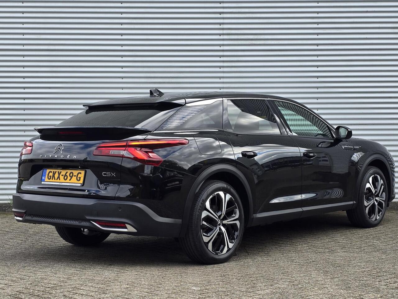 Citroen C5 X Shine Pack 1.6 Turbo 225pk Hybrid ë-EAT8 SCHUIF/KANTELDAK | 360° CAMERA | HIFI FOCAL AUDIO | NAVI | LEDER | STOELVERW. EN STOELKOELING | ADAPTIVE CRUISE | HANDSFREE A.KLEP | DAB+