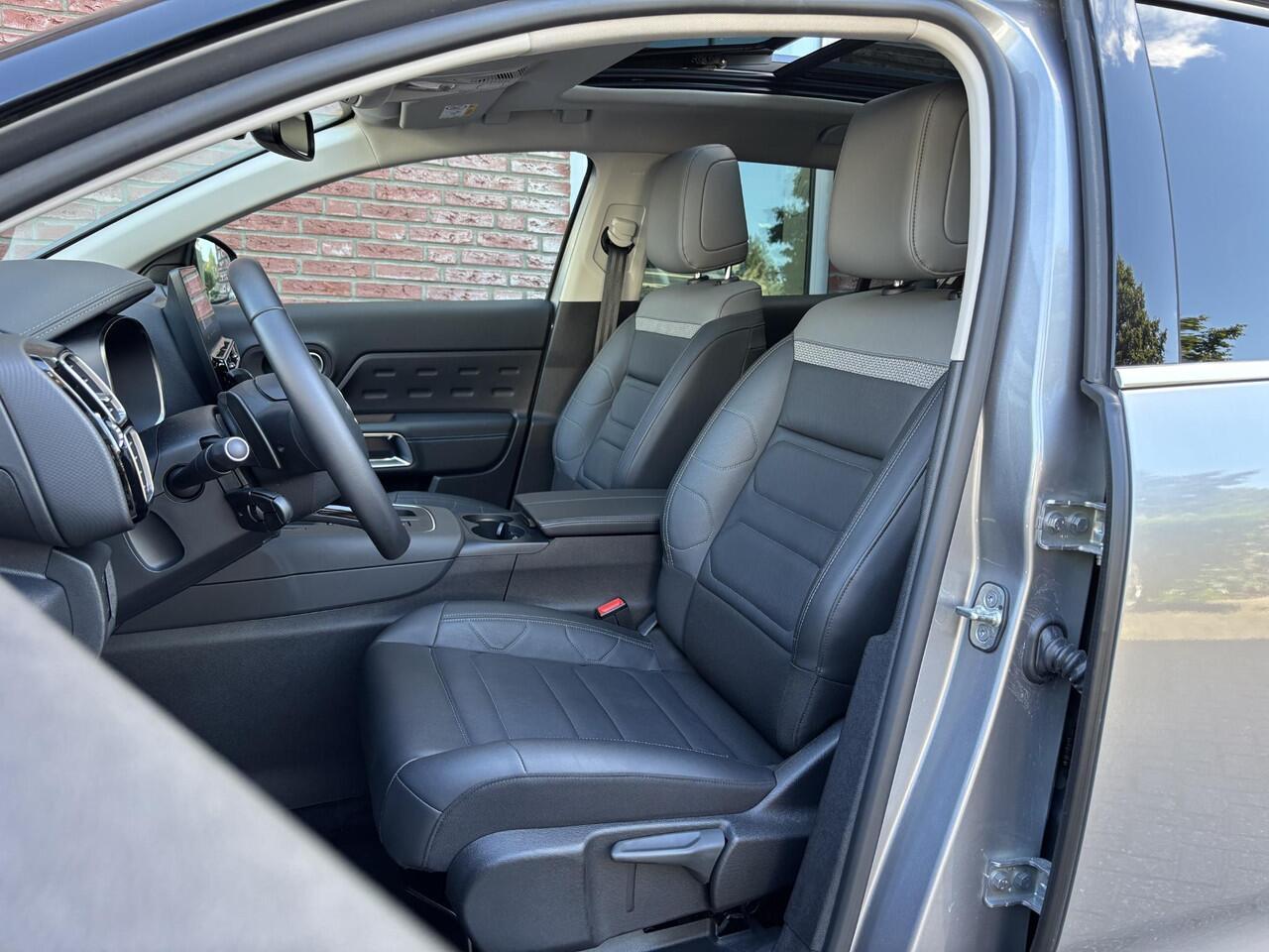 Citroen C5 Aircross Shine 1.6 HYbrid PHEV 225pk e-EAT8 | TWO-TONE! | SCHUIF/KANTELDAK | ADAPTIVE CRUISE | 360° CAMERA | PARK ASSIST | LEDER | KEYLESS ENTRY | ALL-SEASONBANDEN