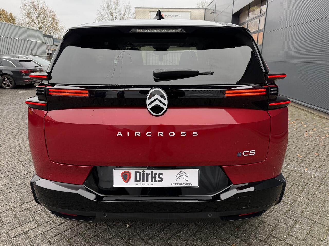 Citroen C5 Aircross "VOORRAAD" Max Comfort Range 73 kWh (Elektrisch Schuifdak - Trekhaak - Leder incl verwarming/koeling/massage/geheugen - 20"- Elektrische Klep - Warmtepomp - 360gr Camera)