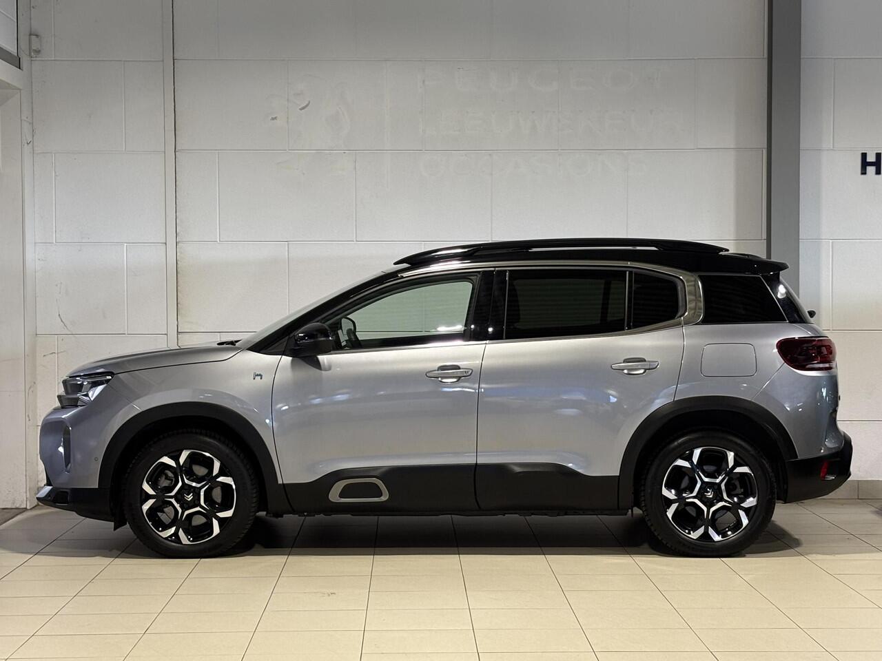 Citroen C5 Aircross Shine 1.6 HYbrid PHEV 225pk e-EAT8 | TWO-TONE! | SCHUIF/KANTELDAK | ADAPTIVE CRUISE | 360° CAMERA | PARK ASSIST | LEDER | KEYLESS ENTRY | ALL-SEASONBANDEN | MAX