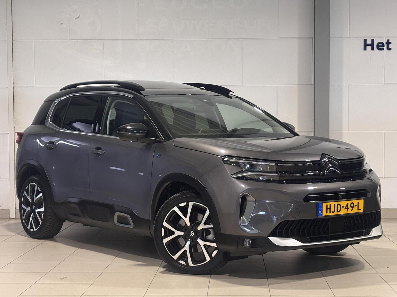 Citroen C5 Aircross Shine Pack 1.6 HYbrid PHEV 225pk e-EAT8 | TWO-TONE! | SCHUIF/KANTELDAK | PARK ASSIST | ADAPTIVE CRUISE | 360° CAMERA | NAVI | LEDER | STOELVERW. | DAB+
