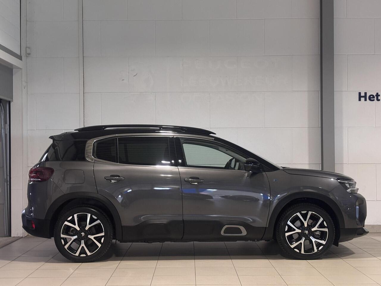 Citroen C5 Aircross Shine Pack 1.6 HYbrid PHEV 225pk e-EAT8 | TWO-TONE! | SCHUIF/KANTELDAK | PARK ASSIST | ADAPTIVE CRUISE | 360° CAMERA | NAVI | LEDER | STOELVERW. | DAB+