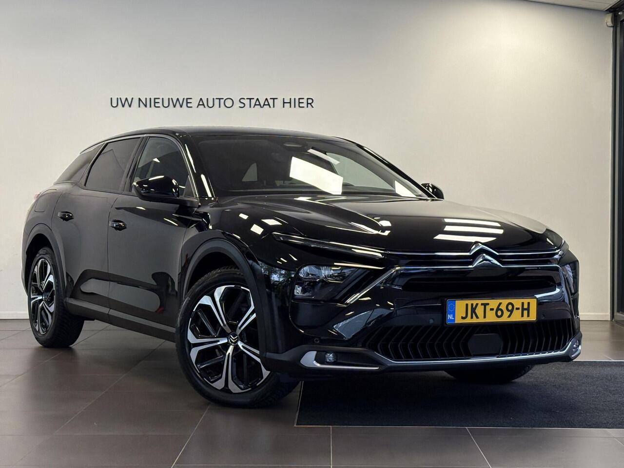 Citroen C5 X Plus 1.2 Turbo 130pk EAT8 | KEYLESS ENTRY | LEDER | CAMERA | STOEL+STUUR+VOORRUITVERW. | ADAPTIVE CRUISE | HEAD-UP | ALL-SEASONBANDEN