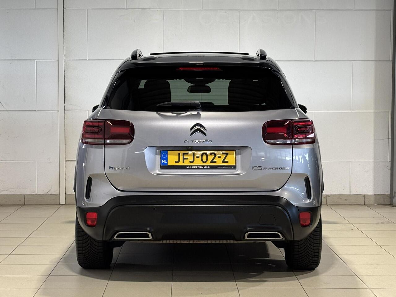 Citroen C5 Aircross Shine 1.6 HYbrid PHEV 225pk e-EAT8 | TWO-TONE! | SCHUIF/KANTELDAK | ADAPTIVE CRUISE | 360° CAMERA | PARK ASSIST | LEDER | KEYLESS ENTRY | ALL-SEASONBANDEN | MAX