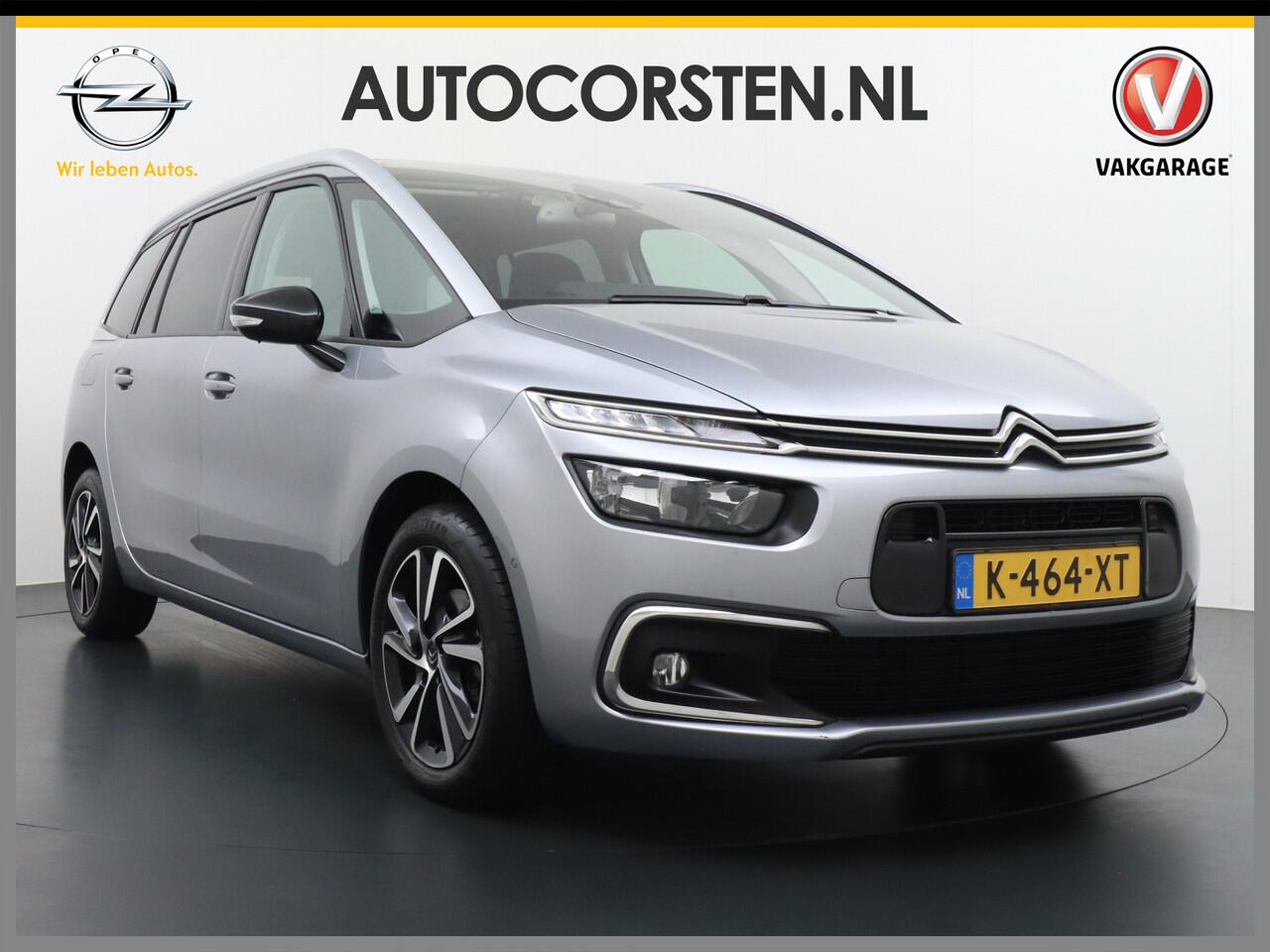 Citroen GRAND C4 PICASSO SpaceTourer T131pk AUT-8 7-Pers. Apple Carplay Android Auto Camera Navi Pdc Keyless Stoelverwarming DAB Cruise Control Pdc Ecc Bluetooth Usb Led Isofix Lmv PureTech Shine Origineel Nederlandse Auto