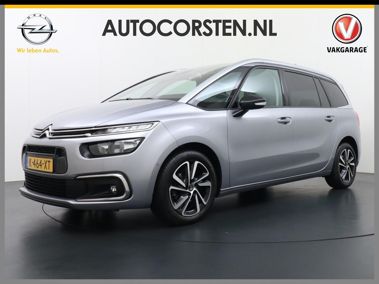 Citroen GRAND C4 PICASSO SpaceTourer T131pk AUT-8 7-Pers. Apple Carplay Android Auto Camera Navi Pdc Keyless Stoelverwarming DAB Cruise Control Pdc Ecc Bluetooth Usb Led Isofix Lmv PureTech Shine Origineel Nederlandse Auto