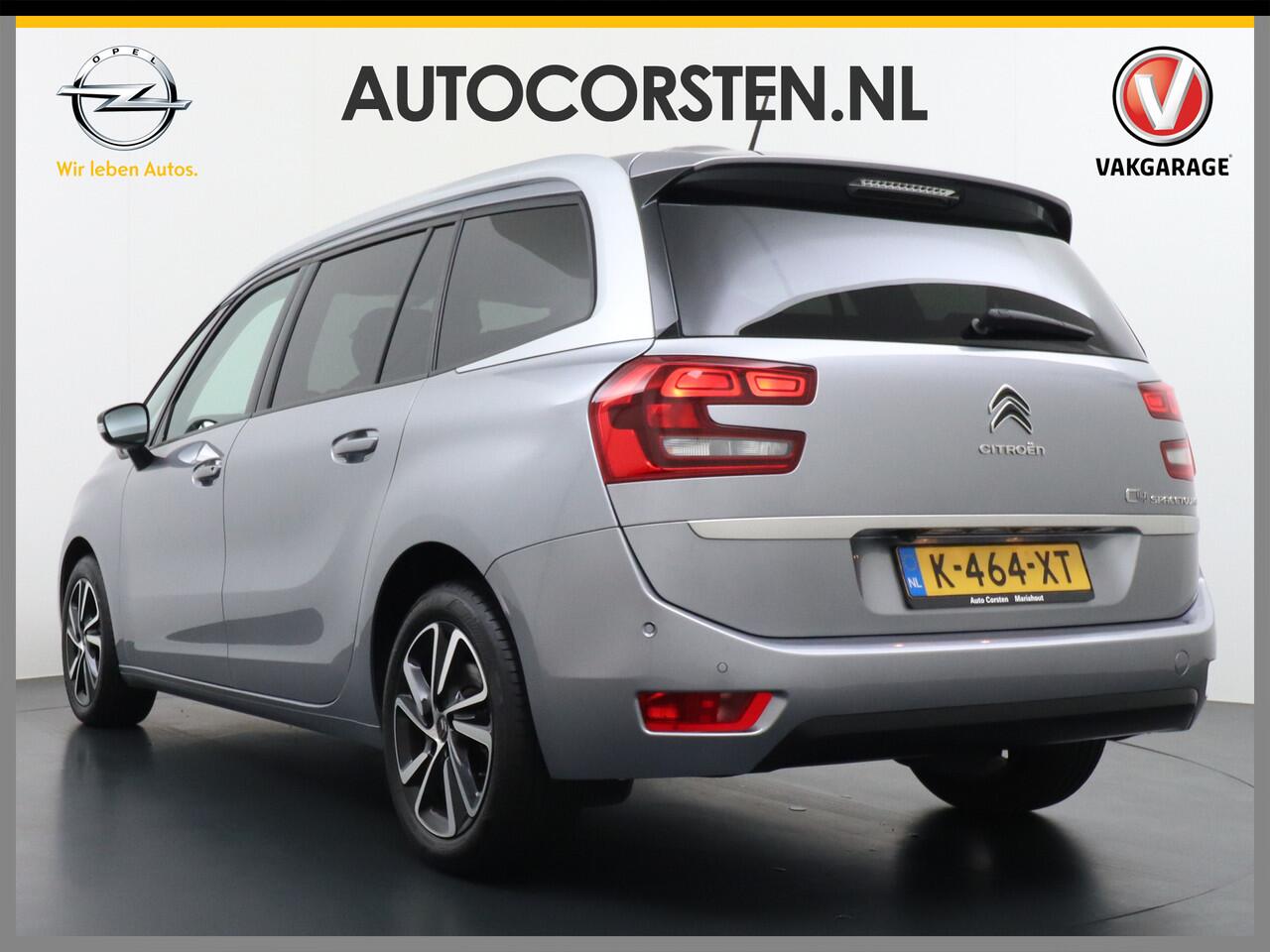 Citroen GRAND C4 PICASSO SpaceTourer T131pk AUT-8 7-Pers. Apple Carplay Android Auto Camera Navi Pdc Keyless Stoelverwarming DAB Cruise Control Pdc Ecc Bluetooth Usb Led Isofix Lmv PureTech Shine Origineel Nederlandse Auto