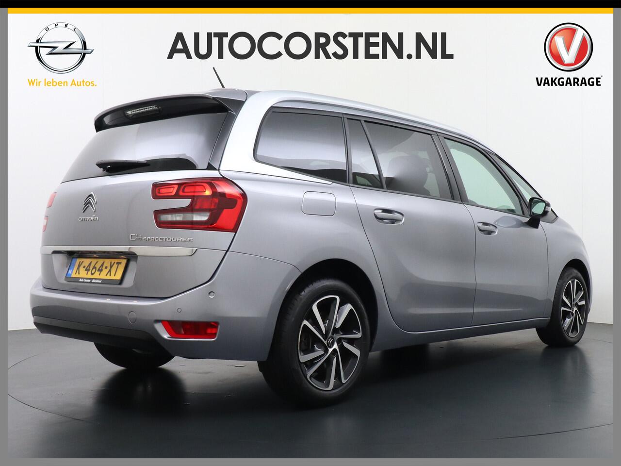 Citroen GRAND C4 PICASSO SpaceTourer T131pk AUT-8 7-Pers. Apple Carplay Android Auto Camera Navi Pdc Keyless Stoelverwarming DAB Cruise Control Pdc Ecc Bluetooth Usb Led Isofix Lmv PureTech Shine Origineel Nederlandse Auto