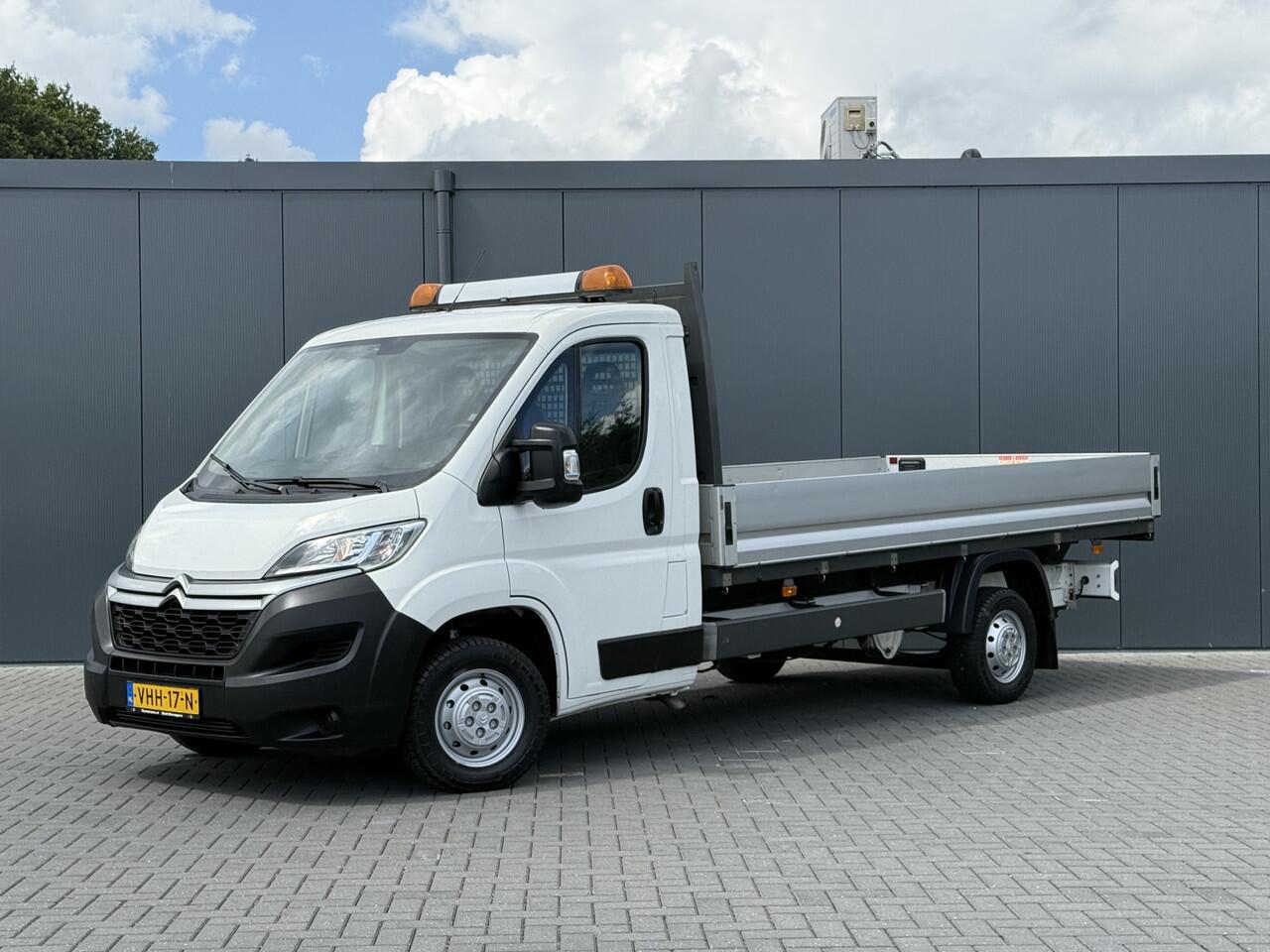 Citroen JUMPER 2.2 BlueHDi 140 PK EURO 6 / L4 MAXI PICK UP / 4.20 LAADBAK / 1e EIG. / 2.5 TONS TREKHAAK / 3-ZITS