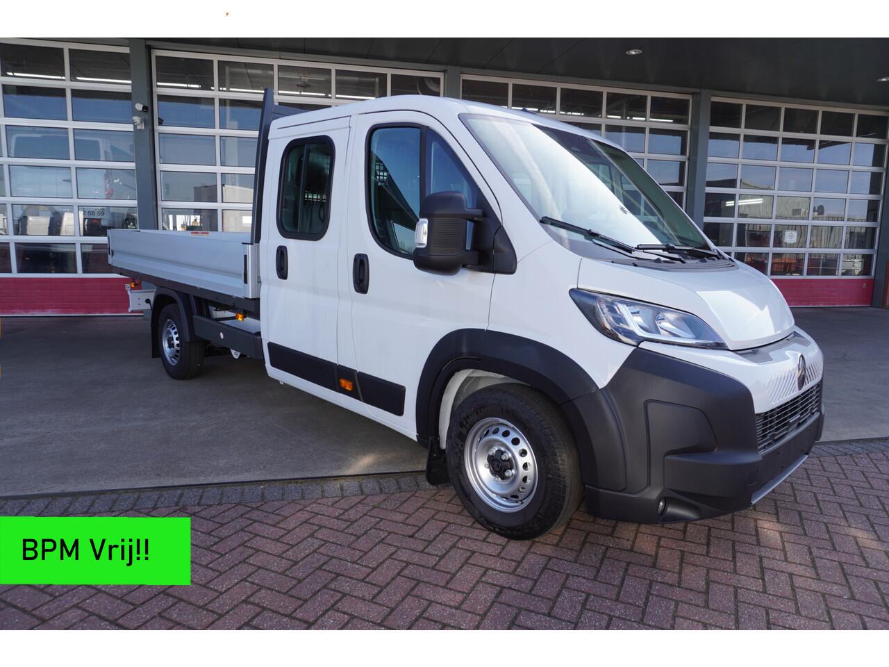 Citroen JUMPER Pick-up Dubbelcabine 2.2 BlueHDi 140PK L4 3.5t Heavy Nr. V116 | Airco | Navi | Cruise | Camera | 7 Persoons