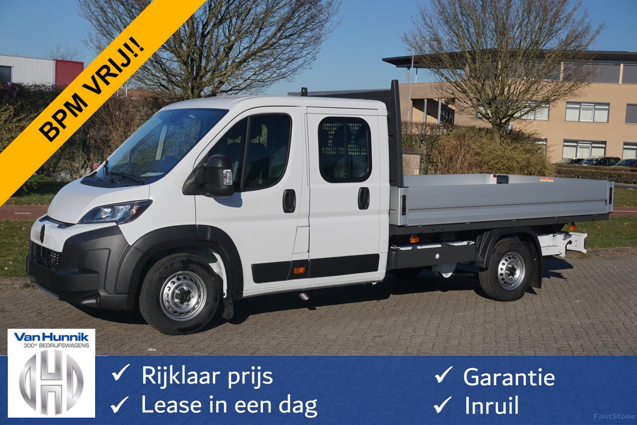 Citroen JUMPER 35 Heavy DOKA 140PK L4 Open Laadbak 10" Scherm, Navi, Airco, Cruise!! NR. 456