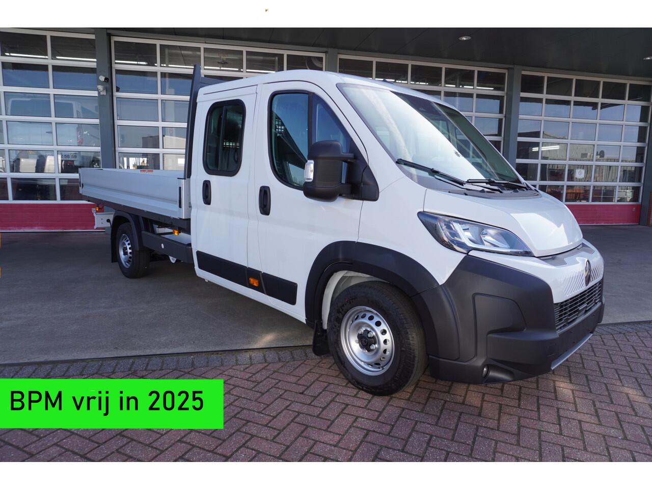 Citroen JUMPER Pick-up Dubbelcabine 2.2 BlueHDi 140PK L4 3.5t Heavy Nr. V109 | Airco | Navi | Cruise | Camera | 7 Persoons