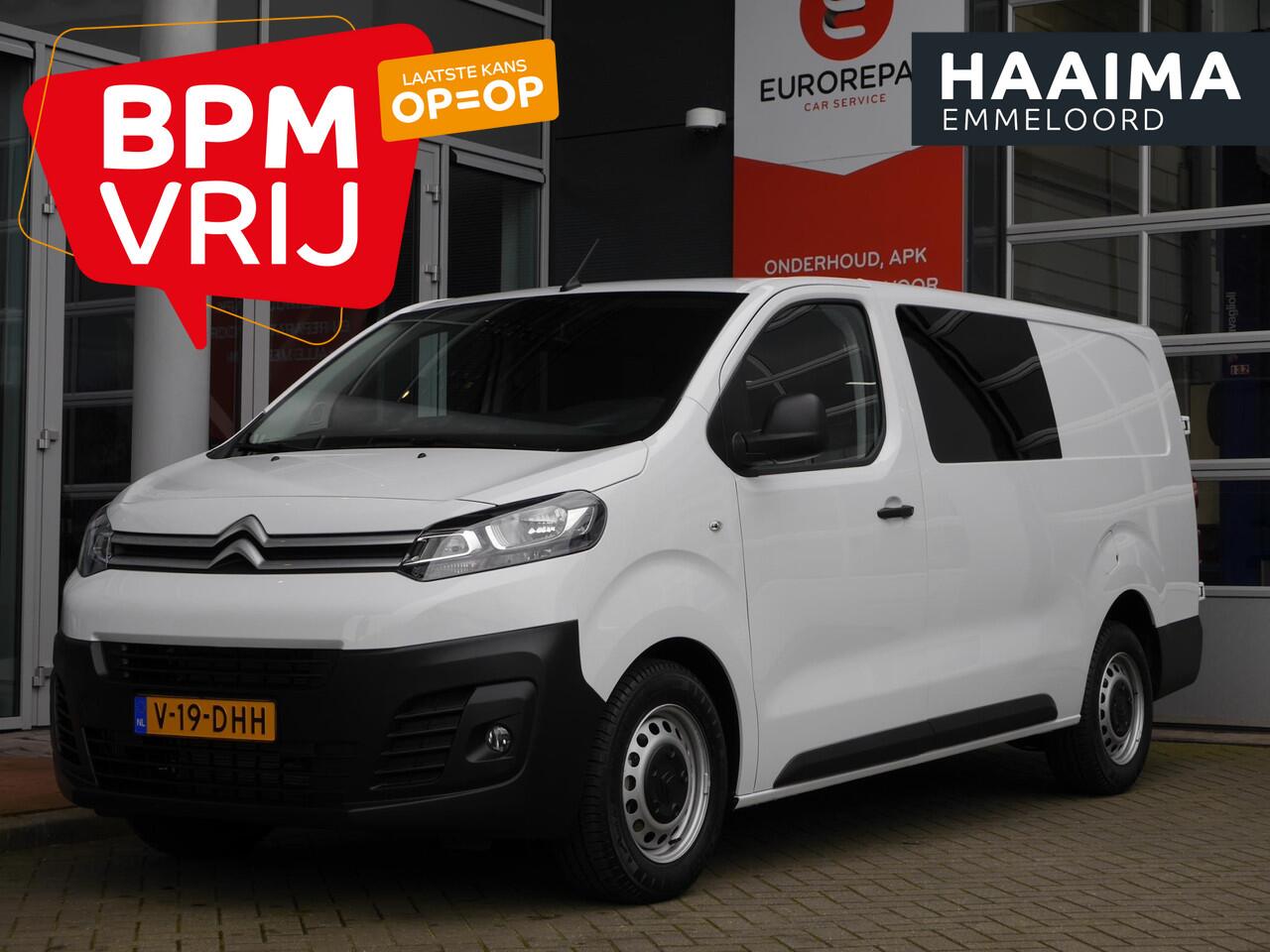 Citroen JUMPY 2.0 HDI 145pk Dubbel Cabine | NIEUW | 5 zitplaatsen | Achteruitrijcamera | Navigatie | Parkeersensoren| Airco | Cruise control