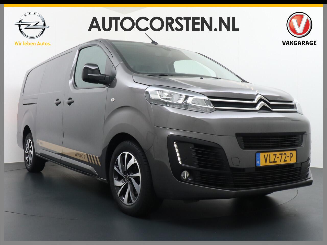 Citroen JUMPY 2.0D 145pk XL L3H1 3-Persoons Navi Apple Carplay Android Auto Cruise Pdc 2X Schuifdeur Cruise DAB+ Bordherkenning WiFi Citroen Connect Regen/Lichtsensor Dodehoeksensor SpoorAssist Voorruit+Wisserverwarmd 1e Eigenaar Euro 6 370Nm koppel