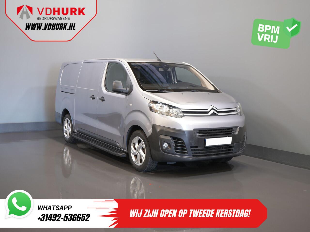 Citroen JUMPY 2.0 HDI 180 pk Aut. L3 DB Riem VV/ Carplay/ 2.5t Trekverm./ Camera/ PDC/ Stoelverw./ 17"LMV