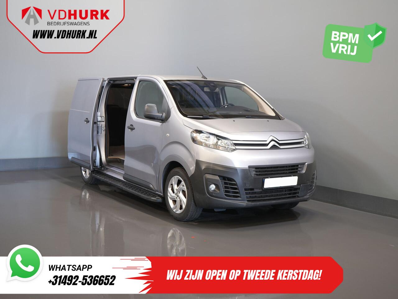 Citroen JUMPY 2.0 HDI 180 pk Aut. L3 DB Riem VV/ Carplay/ 2.5t Trekverm./ Camera/ PDC/ Stoelverw./ 17"LMV